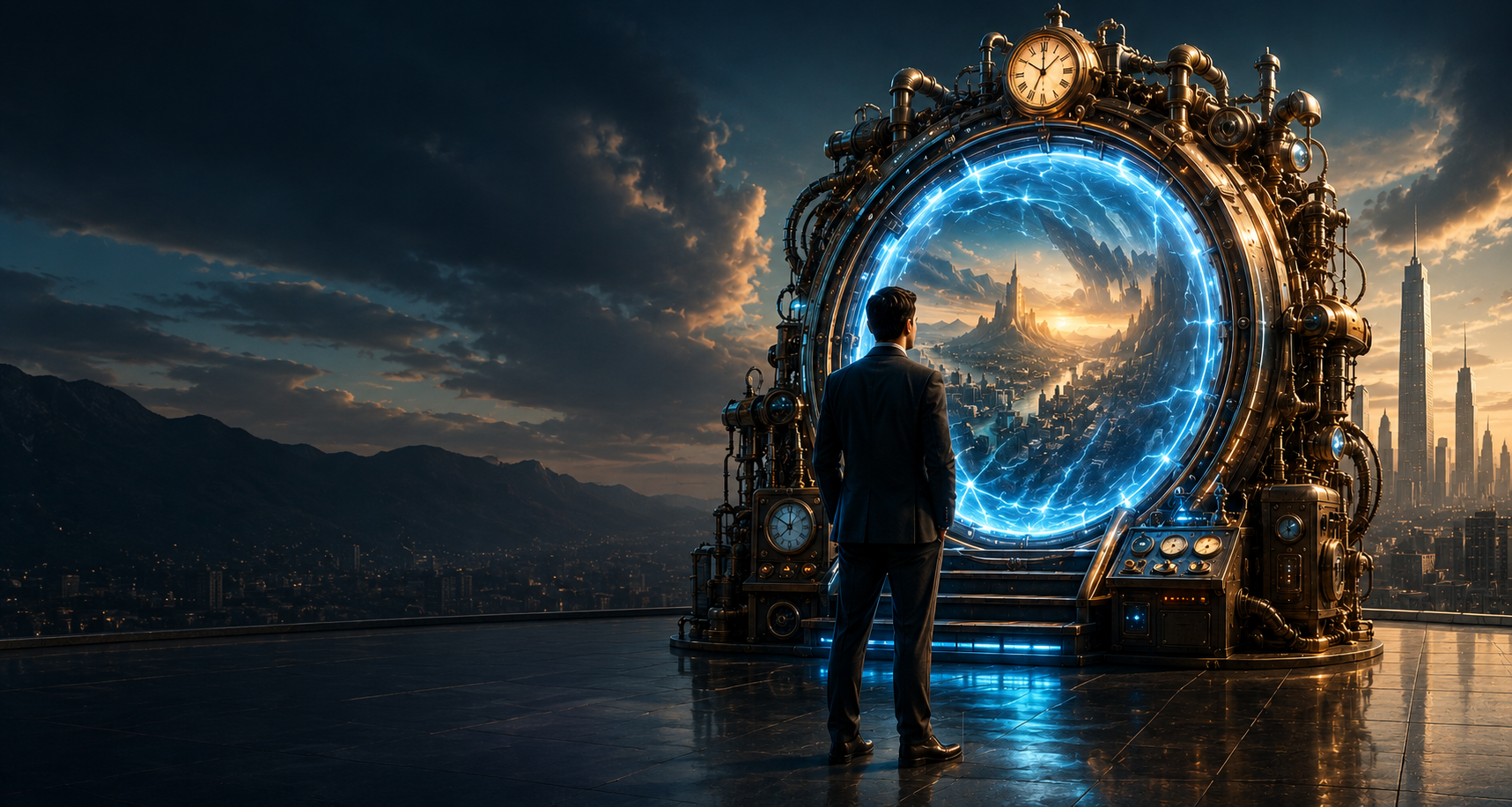 Business Time Machine Hero